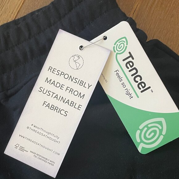 Threads 4 Thought NWT Black Modal Terry Knit Short - Picture 5 of 6